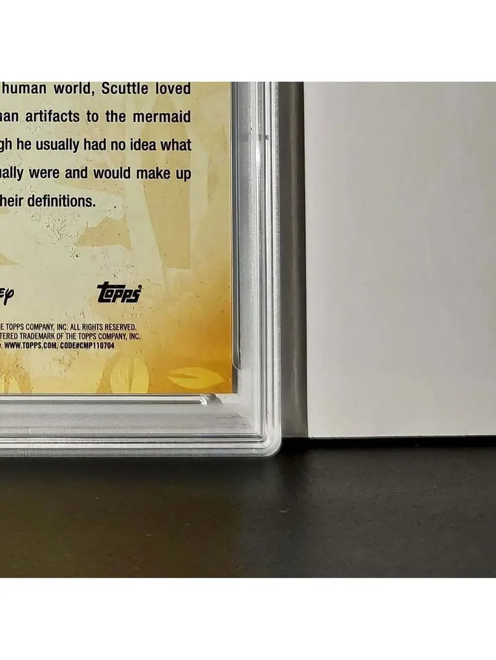 Scuttle 2025 Topps Disney #FF-9 Furry Friends Card The Little Mermaid PSA 9